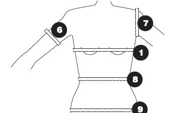 Mesures corporelles standard / taille