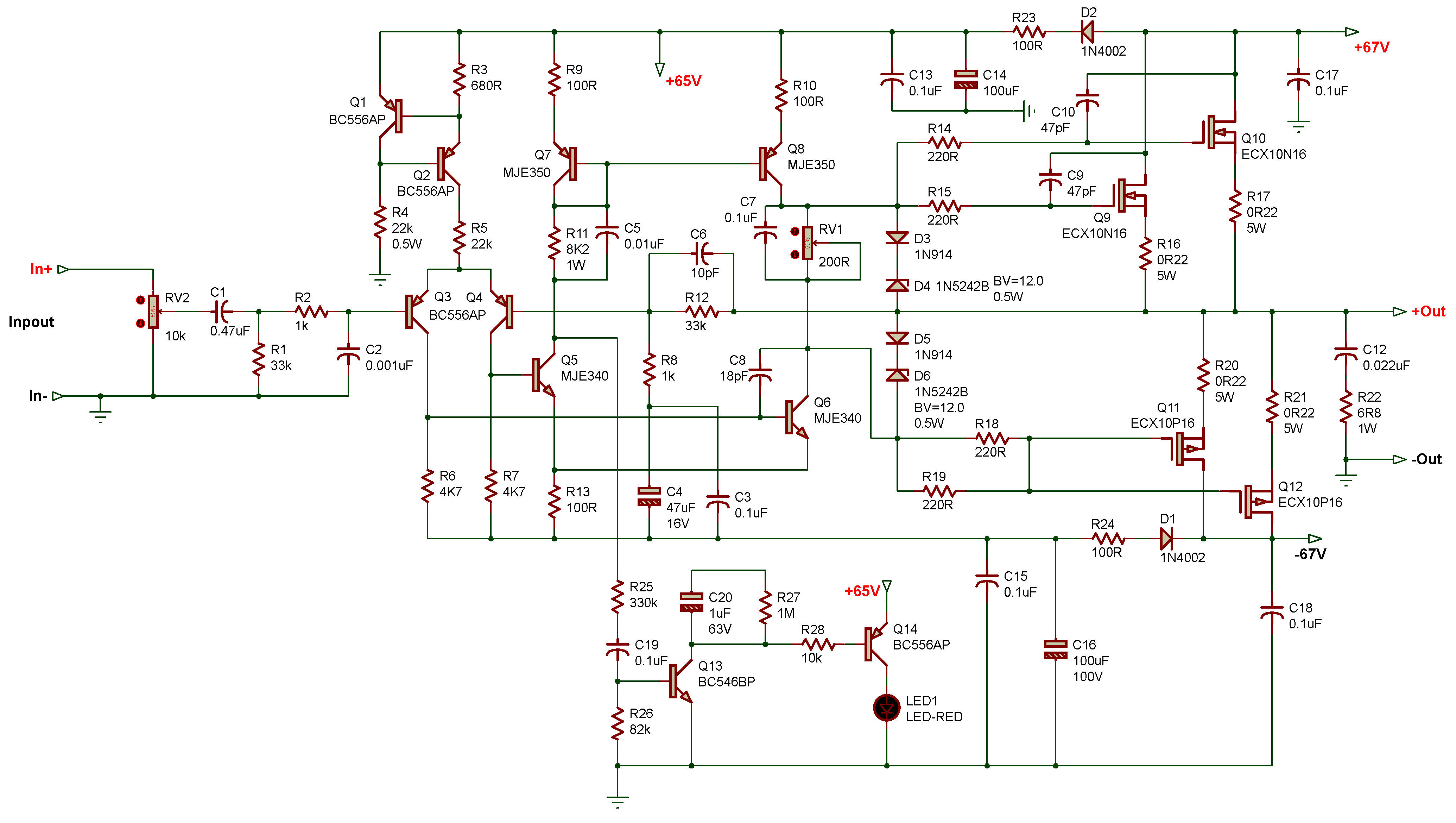 200W MOSFET Audio Amplifier