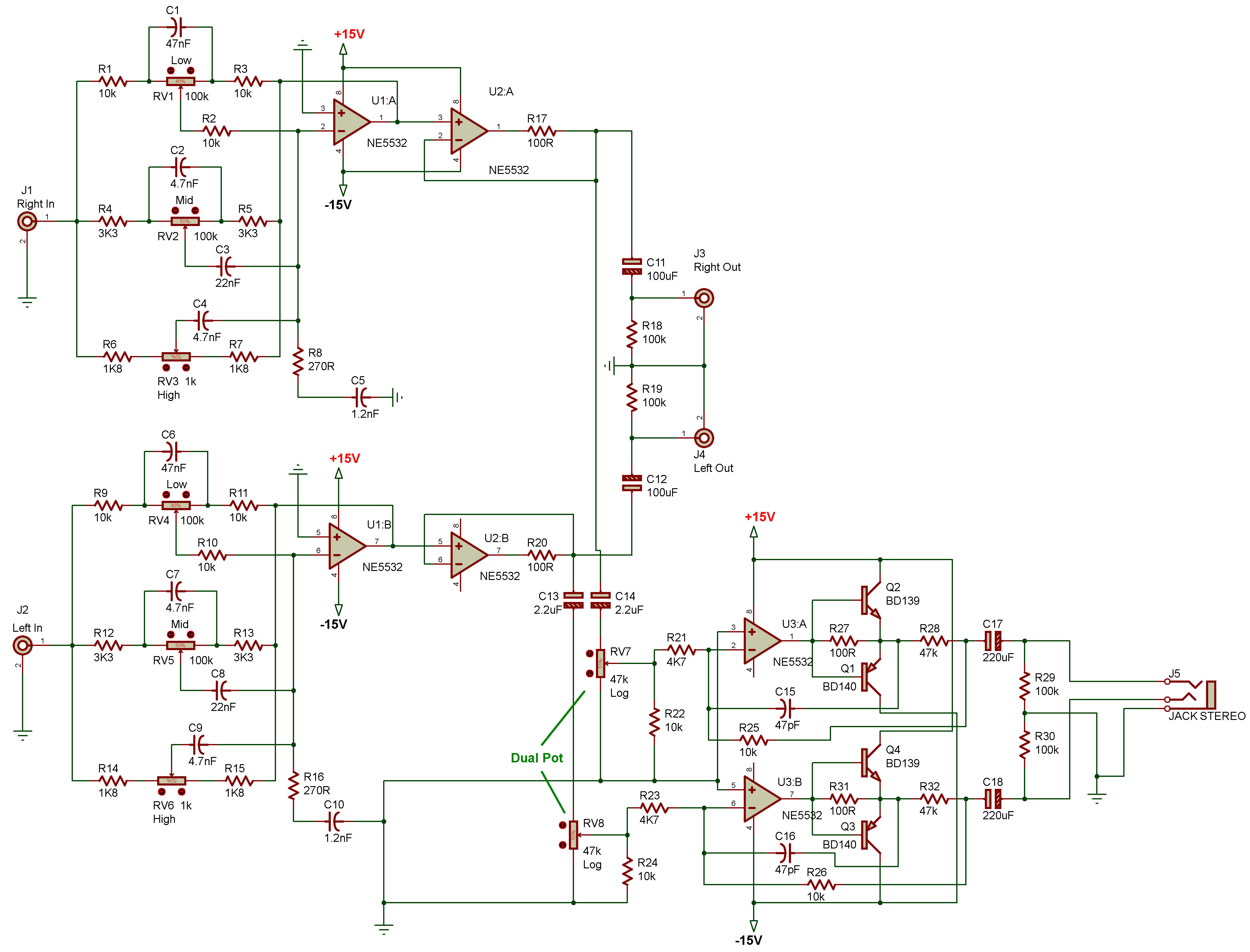 Oponerse a Autónomo Lima 3 Band Equalizer