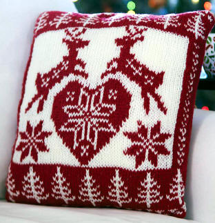 Nordic holiday pillow
