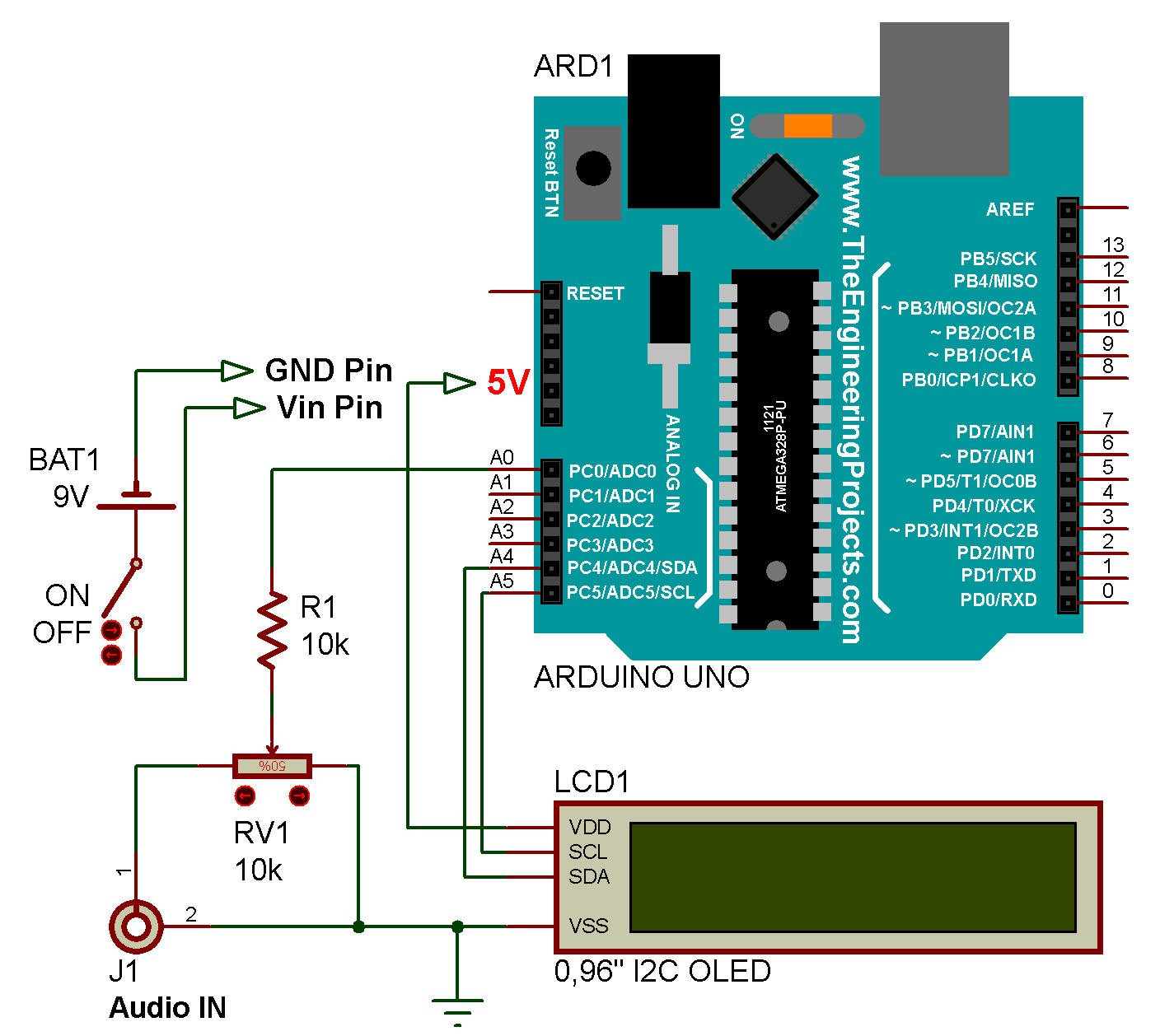 Digital UV-meter, With OLED Display I2C 128x64